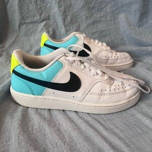 Nike White and Neon Sneakers